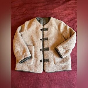 ASOS Reversible Sherpa Quilted Jacket